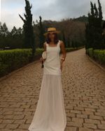 Vestido Longo Zafira - Marfim