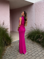Vestido Longo Celinea - Fúcsia