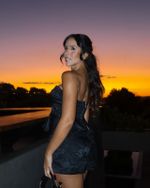 Corset Jacquard Siena - Preto