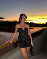 Shorts Jacquard Siena - Preto