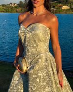 Vestido Jacquard Antonieta - Verde