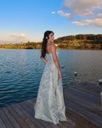 Vestido Jacquard Antonieta - Verde