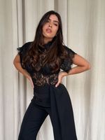 Blusa Renda Magnolia - Preto