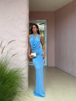 Vestido Longo Azaya - Azul Serenity