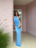 Vestido Longo Azaya - Azul Serenity