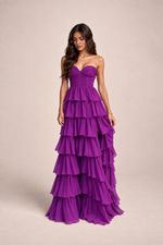Vestido Longo Savelle - Fúcsia
