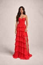 Vestido Longo Savelle - Coral