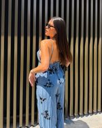 Blusa Bordada Aruna - Azul