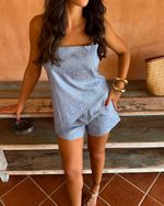 Shorts Paisley Sorelle - Azul