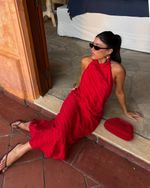 Vestido Midi Solea - Vermelho