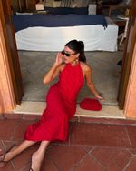 Vestido Midi Solea - Vermelho