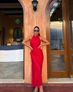 Vestido Midi Solea - Vermelho