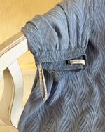 Calça Fluida Embossed - Azul