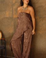 Calça Jacquard Tunísia - Marrom