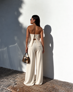 Calça Cetim Azaleia - Off