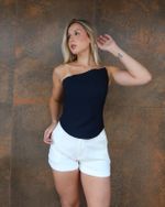 Corset Assimetrico Aurora - Marinho