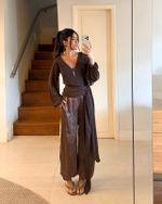 Calça Jacquard Tunísia - Marrom