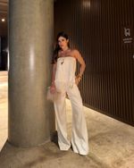 Calça Cetim Azaleia - Pérola
