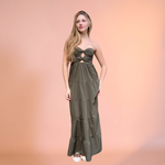 VESTIDO GAYA LONGO VERDE