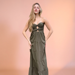 VESTIDO GAYA LONGO VERDE