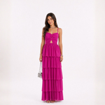VESTIDO RIO DE JANEIRO TULE ROSA