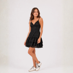 VESTIDO MANUELA RENDA PRETA