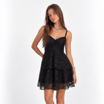 VESTIDO GABRIELA RENDA PRETA