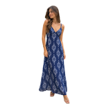 VESTIDO PIPA ESTAMPADO MARINHO