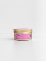 Vela Aromática Perfumada Lata Travel Dourada Flor Peônia Cera Vegetal 90g