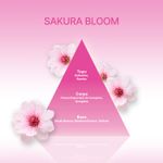 Refil de Vela Premium Sakura Bloom Cera 100% Vegetal Ecológico 180g Pavio de Madeira