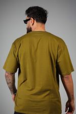 Camiseta Oversized Basic Iron Skull - Verde Militar