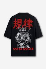 Camiseta Oversized Samurai - Preta