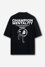 Camiseta Oversized Champion Mentality - Preta