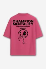 Camiseta Oversized Champion Mentality - Rosa
