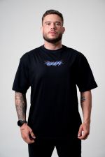 Camiseta Oversized Cyber - Preta