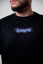 Camiseta Oversized Cyber - Preta