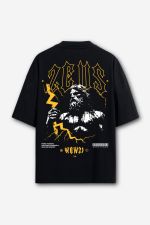 Camiseta Oversized Zeus - Preta