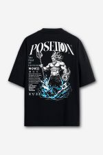 Camiseta Oversized Poseidon - Preta