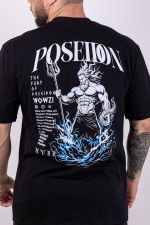 Camiseta Oversized Poseidon - Preta
