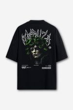 Camiseta Oversized Medusa - Preta