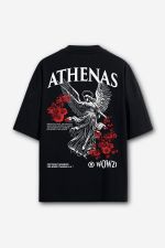 Camiseta Oversized Athenas - Preta