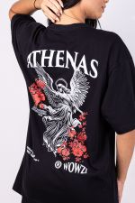 Camiseta Oversized Athenas - Preta