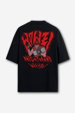 Camiseta Oversized Nightmare - Preta