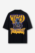 Camiseta Oversized Predator - Preta