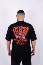 Camiseta Oversized Nightmare - Preta