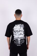 Camiseta Oversized Energia - Preta