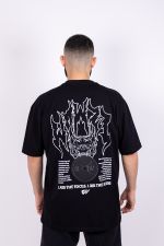 Camiseta Oversized Beast - Preta