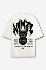 Camiseta Oversized Beast - Off white