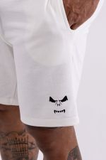 Bermuda Moletom Skull Face - Off White