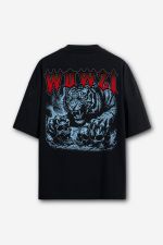 Camiseta Oversized Savage Instinct - Preta